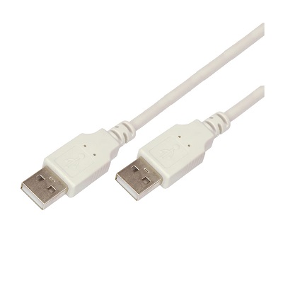 Кабель USB (шт. USB A - шт. USB A) 3 метра, серый (18-1146)