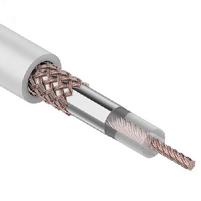 Кабель RG-58 A/U, (64%), 50 Ом, 100м. , белый REXANT 	01-2001