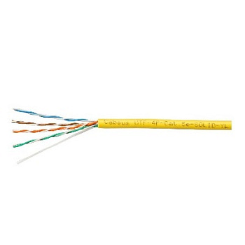 UTP-4P-Cat.5e-SOLID-YL-