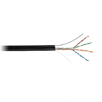Кабель EC-UU004-5E-PE-SW-BK  NETLAN U/UTP 4 пары, Кат.5e (Класс D)